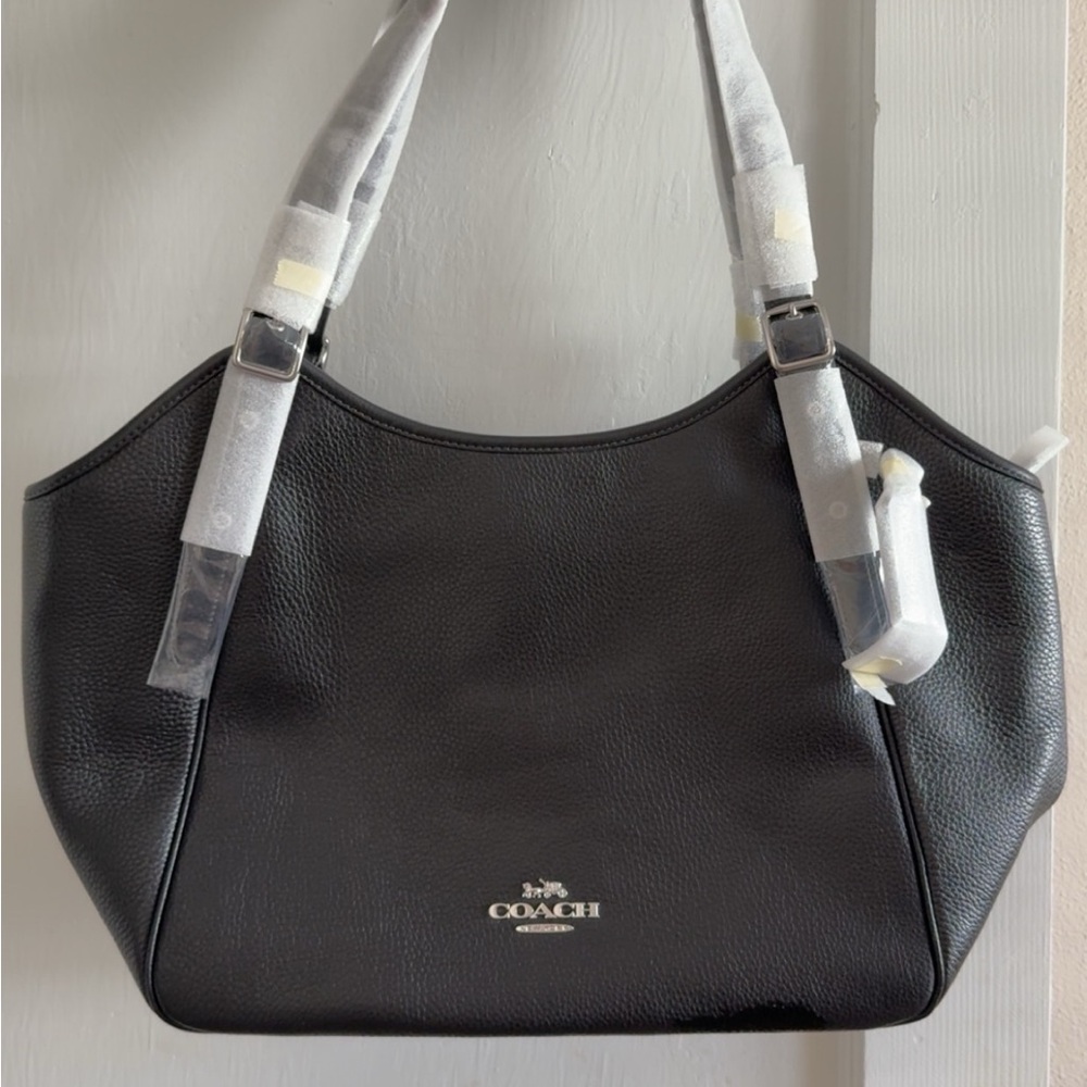 Coach Black Leather Shoulder Bag
